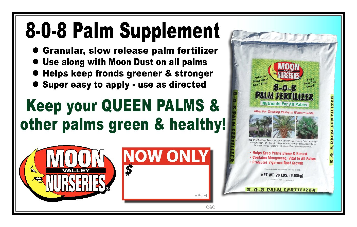 8-0-8 PALM SUPPLEMENT